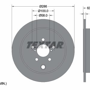 Disc frana TOYOTA GT 86 cupe (ZN6_) 2.0 (ZN6) benzina 203 cai TEXTAR 92200000