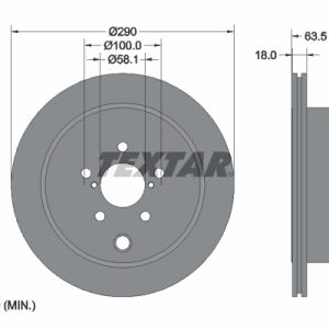 Disc frana TOYOTA GT 86 cupe (ZN6_) 2.0 (ZN6) benzina 203 cai TEXTAR 92270903
