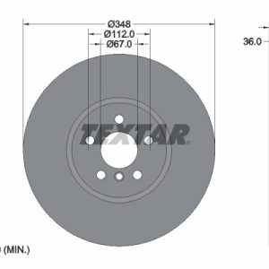 Disc frana TOYOTA SUPRA (DB_) 3.0 GR (DB41, DB42, DB43, DB45, DB46) benzina 340 cai TEXTAR 92288725