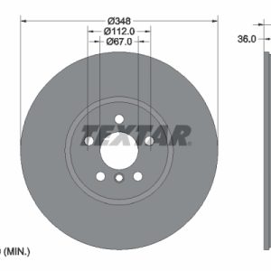 Disc frana TOYOTA SUPRA (DB_) 2.0 (DB21, DB22, DB23, DB26) benzina 258 cai TEXTAR 92288825