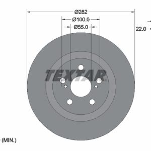 Disc frana TOYOTA YARIS (_P21_, _PA1_, _PH1_) 1.5 Hybrid (MXPH10, MXPH11) benzina/elector 116 cai TEXTAR 92333503