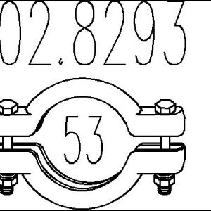 Conector teava sistem de esapament TOYOTA AYGO Caseta/ Hatchback (_B1_) 1.0 VVTi (KGB10) benzina 68 cai MTS 02.8293