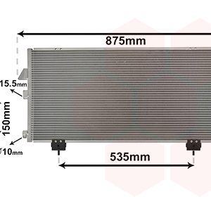 Condensator climatizare TOYOTA RAV 4 II (_A2_) 2.0 D 4WD (CLA20_, CLA21_, CLA20R, CLA21R) diesel 116 cai VAN WEZEL 53005281