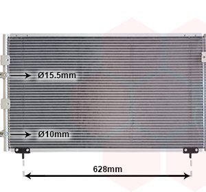 Condensator climatizare TOYOTA PREVIA II (_R3_) 2.0 D-4D (CLR30_, CLR30R) diesel 116 cai VAN WEZEL 53005288