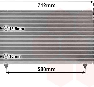 Condensator climatizare TOYOTA AVENSIS VERSO (_M2_) 2.0 VVT-i (ACM20_, ACM20R) benzina 150 cai VAN WEZEL 53005383