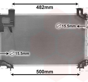 Condensator climatizare TOYOTA AVENSIS (_T25_) 2.0 D-4D (CDT250_, CDT250R) diesel 116 cai VAN WEZEL 53005394