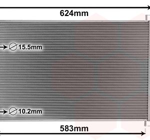 Condensator climatizare TOYOTA AURIS (_E15_) 1.4 (ZZE150_, ZZE150R) benzina 97 cai VAN WEZEL 53005405
