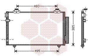 Condensator climatizare TOYOTA COROLLA Verso (ZER_, ZZE12_, R1_) 1.8 (ZNR11_, ZNR11R) benzina 129 cai VAN WEZEL 53005481