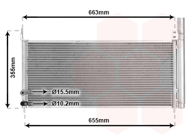 Condensator climatizare TOYOTA PRIUS (_W3_) 1.8 Hybrid (ZVW30) benzina/elector 136 cai VAN WEZEL 53005576