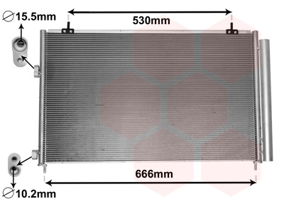 Condensator climatizare TOYOTA RAV 4 IV (_A4_) 2.2 D 4WD (ALA49) diesel 150 cai VAN WEZEL 53005679