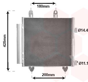 Condensator climatizare TOYOTA AYGO (_B4_) 1.2 (PAB40) benzina 82 cai VAN WEZEL 53015705