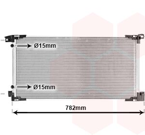 Condensator climatizare TOYOTA PRIUS PHV (_W52_) 1.8 Plug-in Hybrid (ZVW52) benzina/elector 122 cai VAN WEZEL 53015710