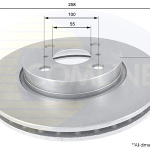 Disc frana TOYOTA YARIS Caseta/ Hatchback (_P13_) 1.0 VVTi (KSP130) benzina 72 cai COMLINE ADC01133V