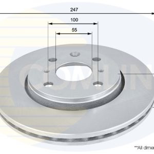 Disc frana TOYOTA AYGO (_B1_) 1.0 (KGB10_, KGB10R) benzina 68 cai COMLINE ADC1561V