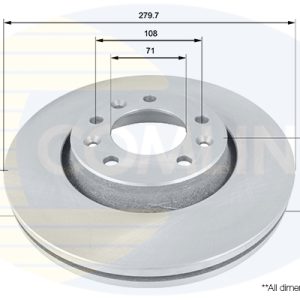 Disc frana TOYOTA PROACE caroserie (MDX_) 1.6 D (MDX9) diesel 90 cai COMLINE ADC1580V