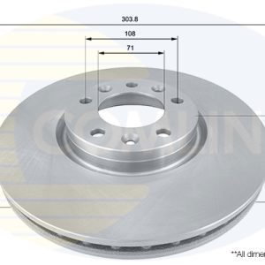 Disc frana TOYOTA PROACE CITY Autoutilitara/limuzina spatioasa (BPZ_) 1.5 D-4D 75 (BPZM) diesel 75 cai COMLINE ADC2711V