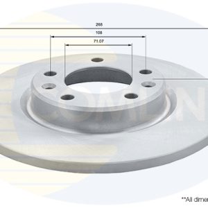 Disc frana TOYOTA PROACE CITY VERSO microbus (BKY_) 1.5 D-4D 130 (BKYM) diesel 131 cai COMLINE ADC2723