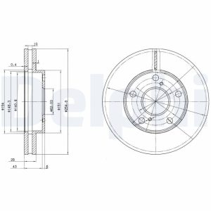 Disc frana TOYOTA PICNIC (_XM1_) 2.0 (SXM10_, SXM10G) benzina 122 cai DELPHI BG3177