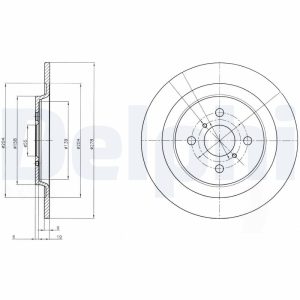 Disc frana TOYOTA YARIS (_P9_) 1.0 VVT-i (KSP90) benzina 71 cai DELPHI BG4076