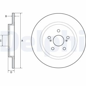 Disc frana TOYOTA URBAN CRUISER (_P1_) 1.4 D-4D (NLP110_, NLP110R) diesel 90 cai DELPHI BG4650C