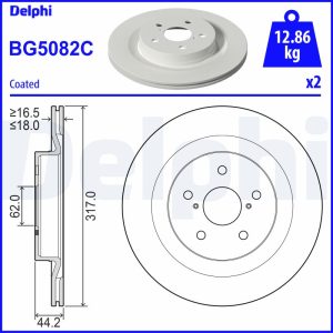 Disc frana TOYOTA RAV 4 V (_A5_, _H5_) 2.5 VVTi AWD (AXAA54) benzina 203 cai DELPHI BG5082C