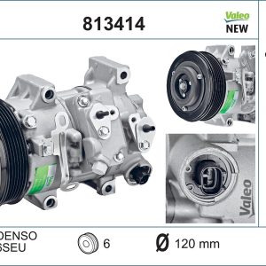 Compresor climatizare TOYOTA COROLLA limuzina (_E15_) 2.0 D-4D (ADE150) diesel 126 cai VALEO 813414
