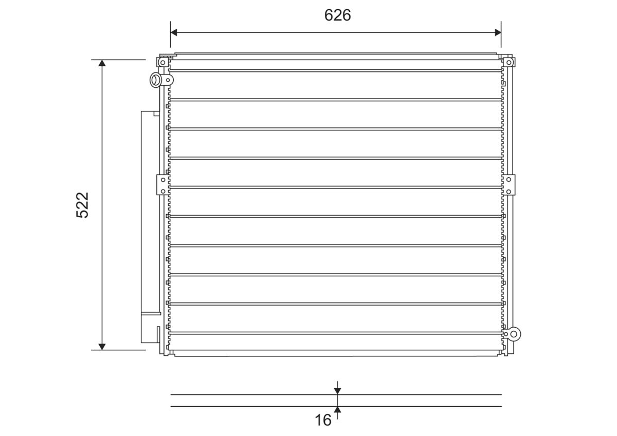 Condensator climatizare TOYOTA LAND CRUISER PRADO (_J12_) 3.0 D (LJ120, LJ125) diesel 95 cai VALEO 814203