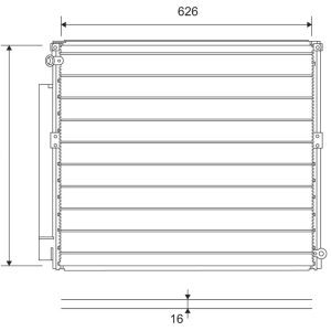 Condensator climatizare TOYOTA LAND CRUISER PRADO (_J12_) 3.0 D-4D (KDJ120_) diesel 204 cai VALEO 814203