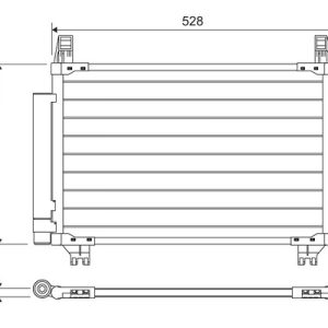 Condensator climatizare TOYOTA YARIS (_P9_) 1.33 VVT-i (NSP90_, NSP90R) benzina 100 cai VALEO 814223