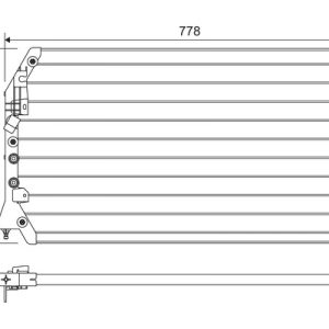 Condensator climatizare TOYOTA CAMRY (_V2_) 2.2 (SXV20_, SXV20) benzina 131 cai VALEO 814283