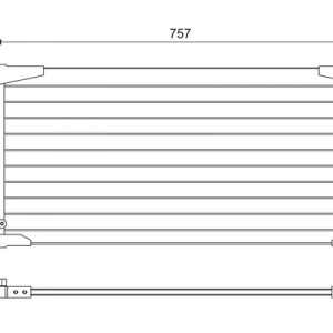 Condensator climatizare TOYOTA AURIS (_E18_) 1.2 (NRE185_, NRE185R) benzina 116 cai VALEO 822607