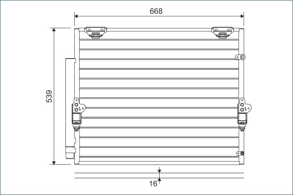Condensator climatizare TOYOTA LAND CRUISER 200 (_J2_) 4.5 D4-D (VDJ200) diesel 235 cai VALEO 822621