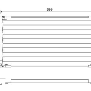 Condensator climatizare TOYOTA PRIUS PHV (_W52_) 1.8 Plug-in Hybrid (ZVW52) benzina/elector 122 cai VALEO 822669