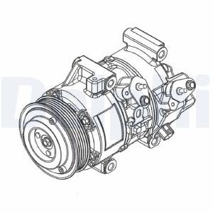 Compresor climatizare TOYOTA COROLLA Verso (ZER_, ZZE12_, R1_) 2.0 D-4D (CUR10_, CUR10R) diesel 116 cai DELPHI CS20495