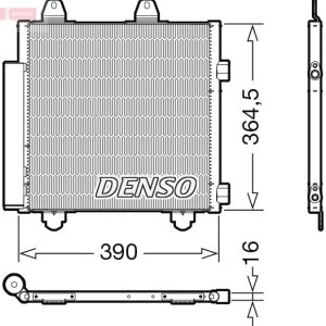 Condensator climatizare TOYOTA AYGO (_B4_) 1.0 (KGB40) benzina 69 cai DENSO DCN21033