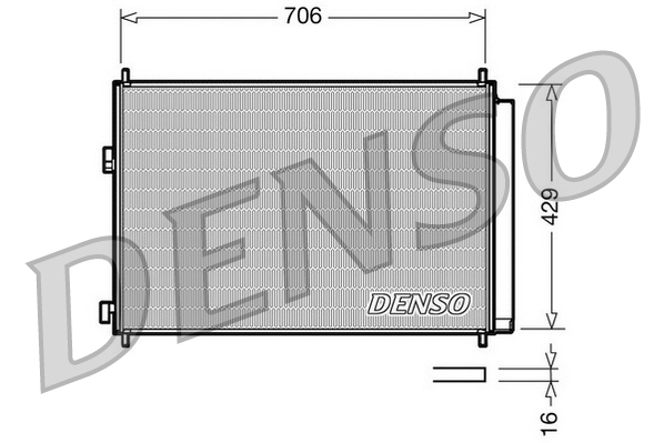 Condensator climatizare TOYOTA RAV 4 III (_A3_) 2.4 (ACA36, ACA38) benzina 170 cai DENSO DCN50030