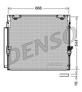Condensator climatizare TOYOTA LAND CRUISER 200 (_J2_) 4.7 V8 (UZJ200) benzina 288 cai DENSO DCN50036