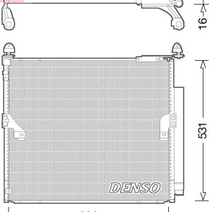 Condensator climatizare TOYOTA LAND CRUISER PRADO (_J15_) 3.0 D-4D (KDJ150_, KDJ150, KDJ155) diesel 173 cai DENSO DCN50038