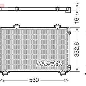Condensator climatizare TOYOTA YARIS (_P1_) 1.0 (SCP10_, SCP10R) benzina 65 cai DENSO DCN50060
