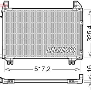 Condensator climatizare TOYOTA YARIS (_P9_) 1.3 VVT-i (NCP90_, NCP90R) benzina 86 cai DENSO DCN50101