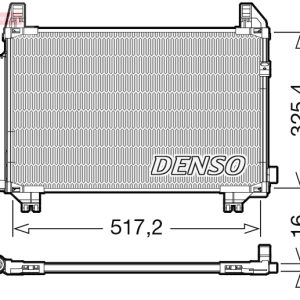 Condensator climatizare TOYOTA YARIS (_P9_) 1.4 D-4D (NLP90_, NLP90R) diesel 90 cai DENSO DCN50107