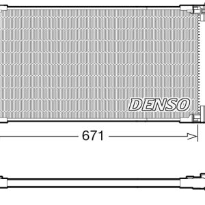 Condensator climatizare TOYOTA PRIUS PHV (_W52_) 1.8 Plug-in Hybrid (ZVW52) benzina/elector 122 cai DENSO DCN50114