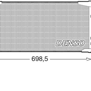 Condensator climatizare TOYOTA AURIS (_E18_) 1.2 (NRE185_, NRE185R) benzina 116 cai DENSO DCN50115
