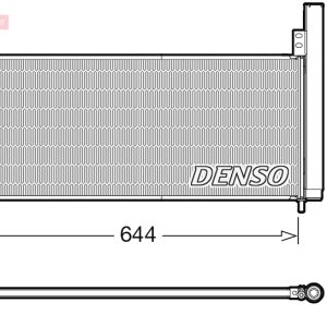 Condensator climatizare TOYOTA PRIUS PLUS (_W4_) 1.8 Hybrid (ZVW40W, ZVW41W) benzina/elector 136 cai DENSO DCN50116