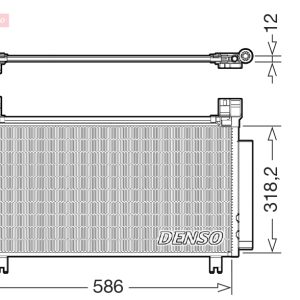 Condensator climatizare TOYOTA YARIS (_P13_) 1.8 GRMN (NSP131_) benzina 212 cai DENSO DCN50134