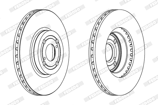Disc frana TOYOTA COROLLA (_E12_) 1.8 VVTL-i TS (ZZE123_, ZZE123R) benzina 224 cai FERODO DDF1461C