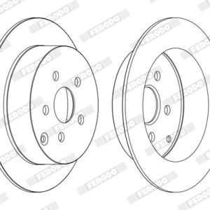 Disc frana TOYOTA PRIUS Liftback (_W2_) 1.5 Hybrid (NHW2_) benzina/elector 113 cai FERODO DDF1485C