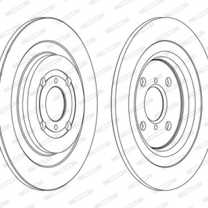 Disc frana TOYOTA YARIS (_P13_) 1.8 GRMN (NSP131_) benzina 212 cai FERODO DDF1588C