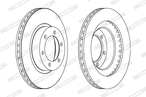 Disc frana TOYOTA LAND CRUISER PRADO (_J12_) 3.0 D-4D (KDJ120, KDJ125, KDJ121) diesel 173 cai FERODO DDF1594C