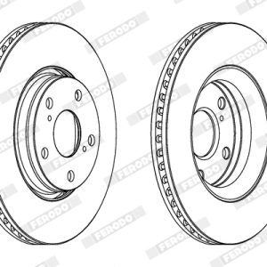 Disc frana TOYOTA AVENSIS limuzina (_T27_) 2.0 VVT-i (ZRT272_, ZRT272R) benzina 152 cai FERODO DDF1756C